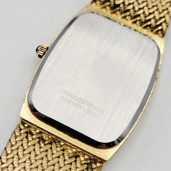 Dufonte by Lucien Picard Quartz Bracelet Watch Diamond Marker Adjustable Gold - Picture 9 of 15